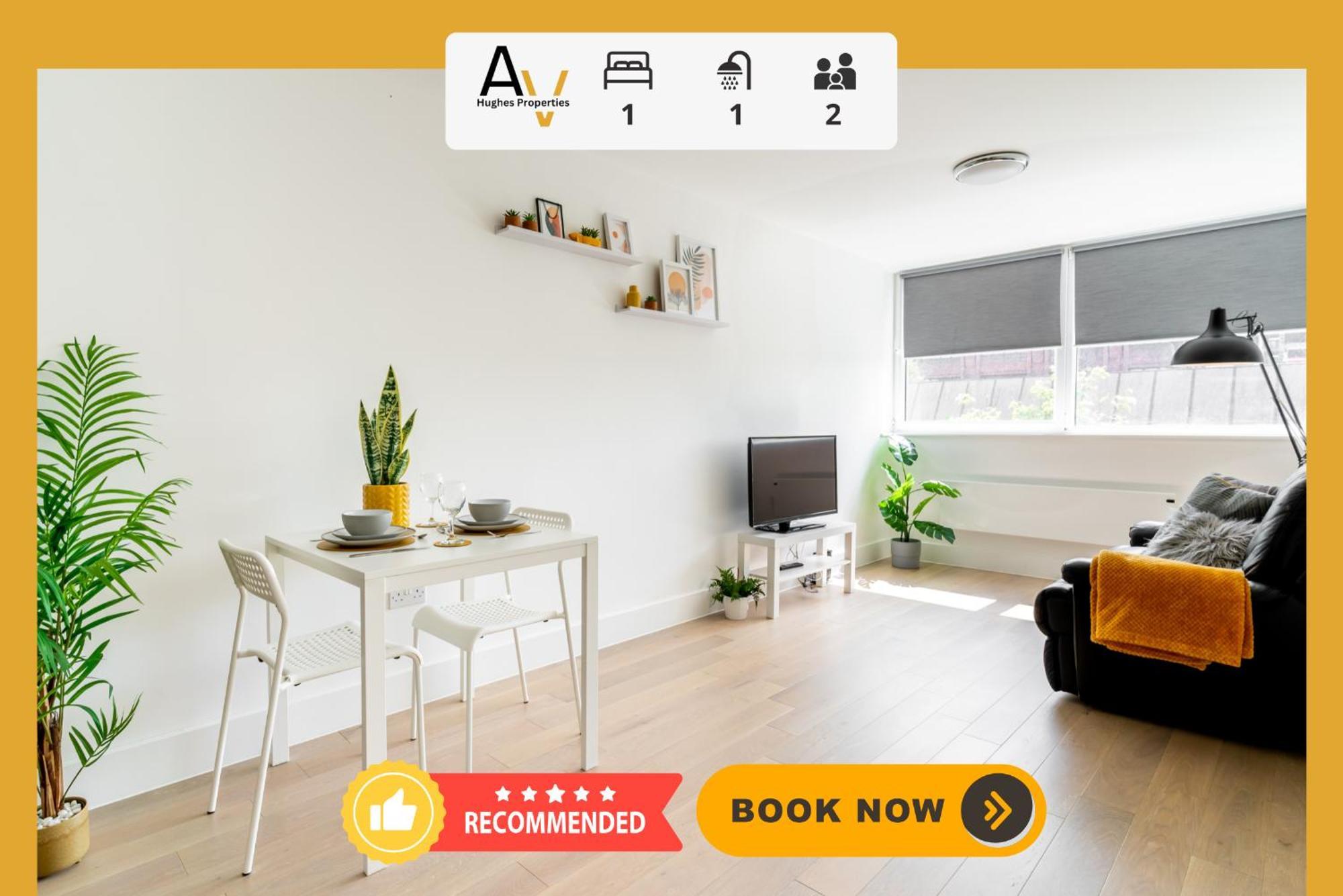 Stylish One-Bedroom Apartment - Free Wi-Fi, 4 Mins From Station, Perfect For Business Stays By Av Hughes Properties Milton Keynes Exterior foto